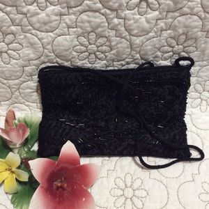 Beaded Black Evening Bag